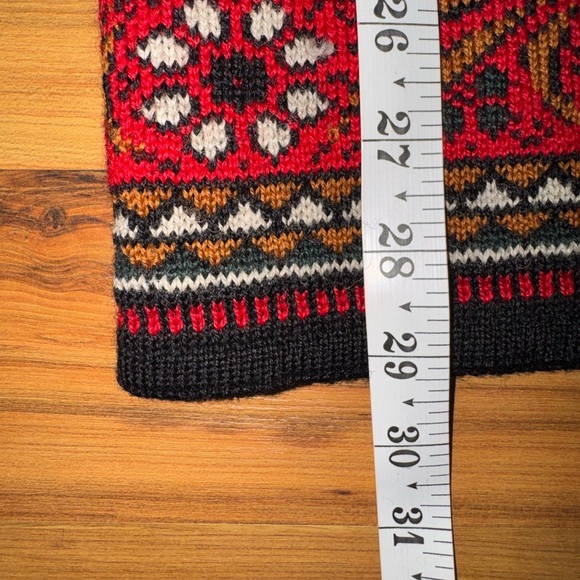 Vintage Dale of Norway Wool Nordic Cardigan XL Norwegian Ski Sweater Alpine - Picture 11 of 12